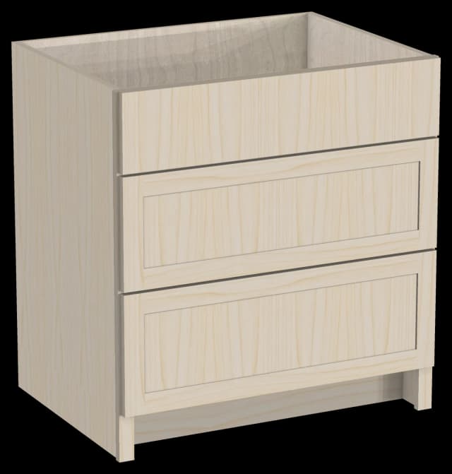 Three Drawer Base Cabinet