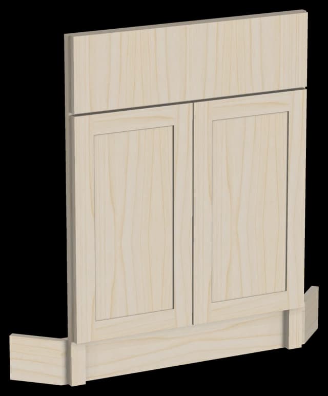Diagonal Corner Sink Front