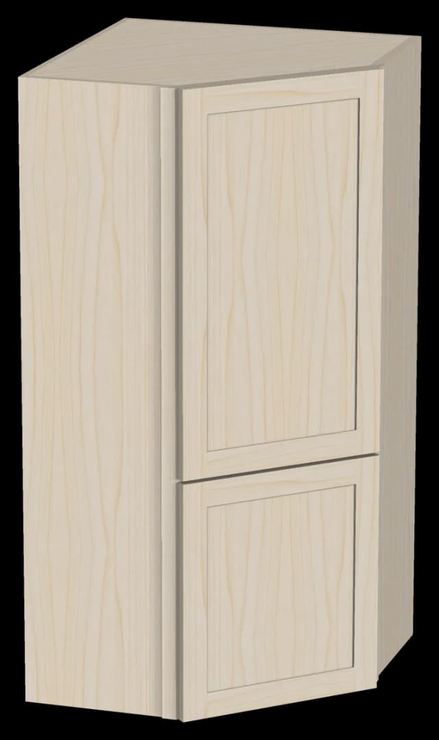 Diagonal Corner Wall Cabinet with Appliance Garage