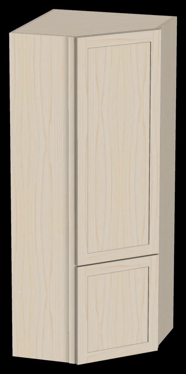 Diagonal Corner Wall Cabinet with Appliance Garage