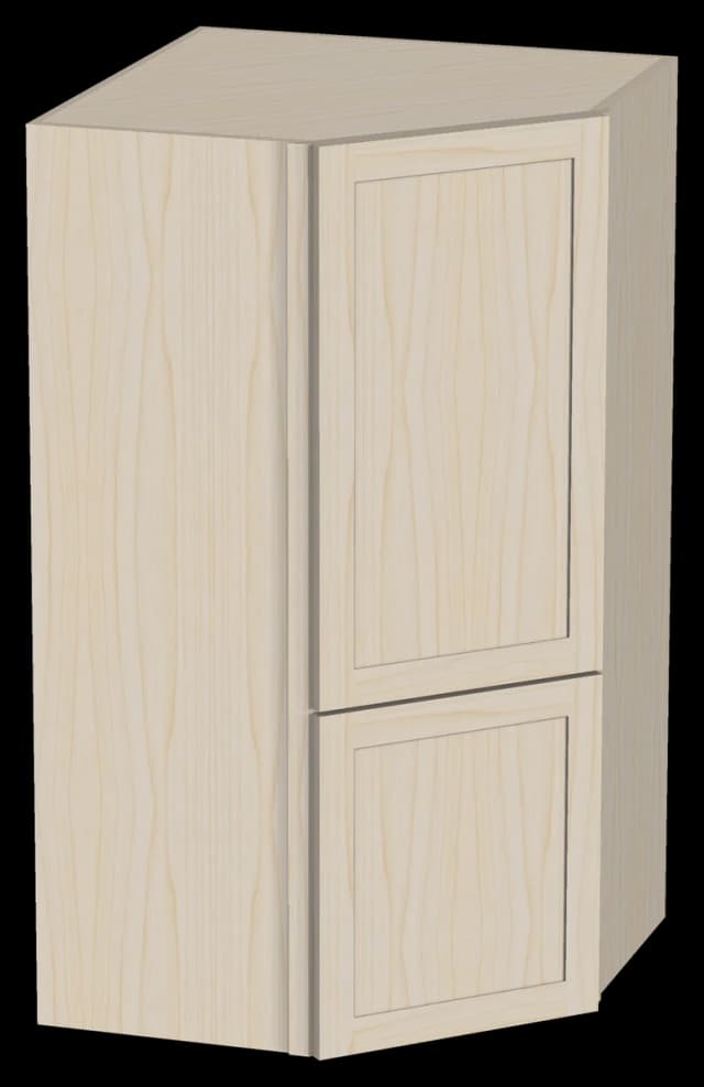 Diagonal Corner Wall Cabinet with Appliance Garage