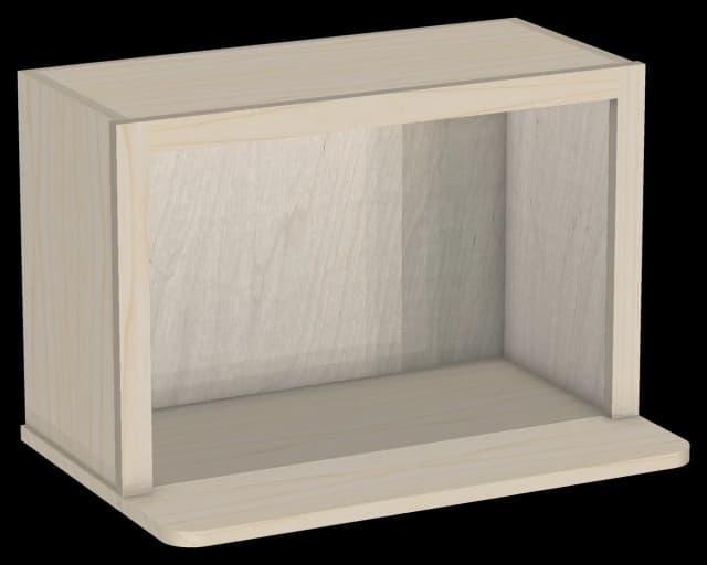 Open Shelf Microwave Wall Cabinet