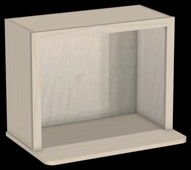 Open Shelf Microwave Wall Cabinet