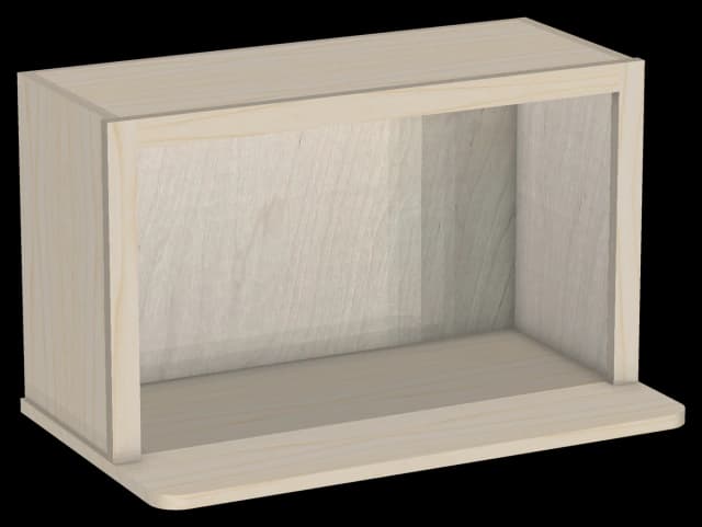 Open Shelf Microwave Wall Cabinet