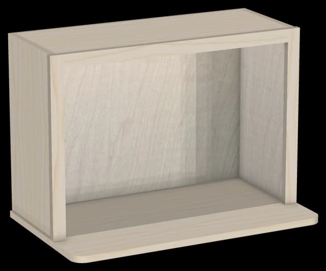 Open Shelf Microwave Wall Cabinet