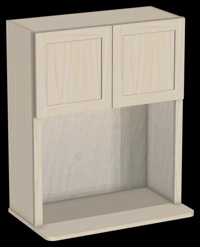 Open Shelf Microwave Wall Cabinet