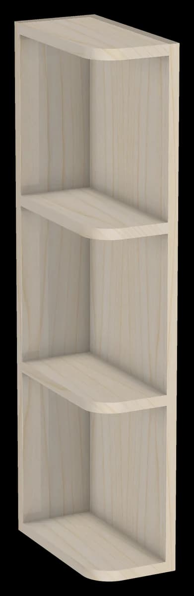 Reversible Wall End Shelf 6W x 36H x 12D
