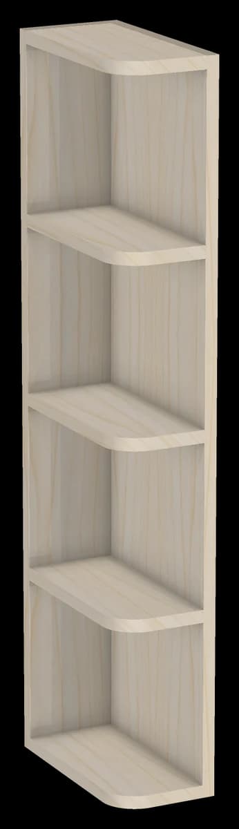 Reversible Wall End Shelf 6W x 42H x 12D
