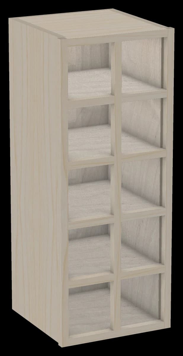 Wall Wine Cubby Cabinet
