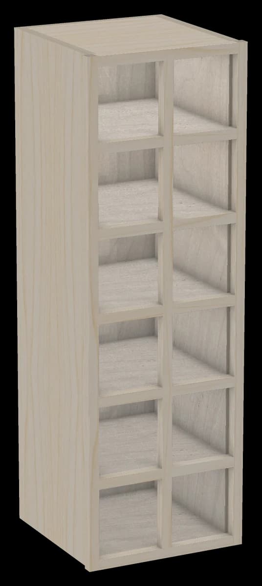 Wall Wine Cubby Cabinet