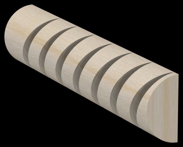 Rope Molding 3/8H x 3/4W x 72L