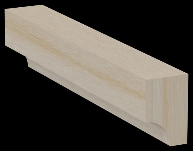 Inside Corner Molding 3/4H x 1/2W x 72L