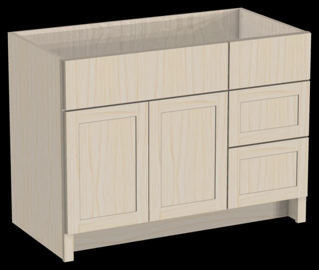 Double Door Combo Vanity Right