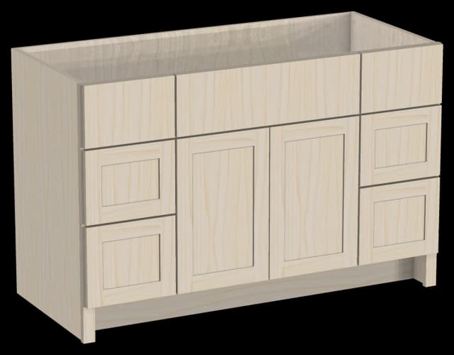 Six Drawer Combo Vanity Cabinet