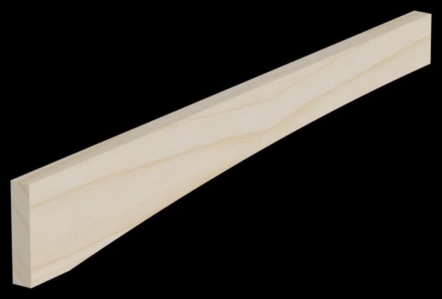 Arched Valance 3-1/2H x 24L x 3/4D