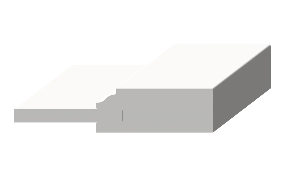 Ogee Shaker door, side profile