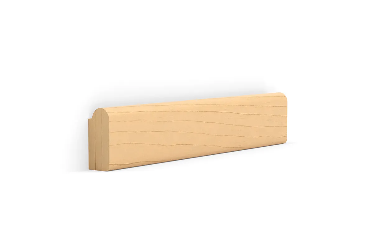 Bead with a step, 11/16 inch, poplar