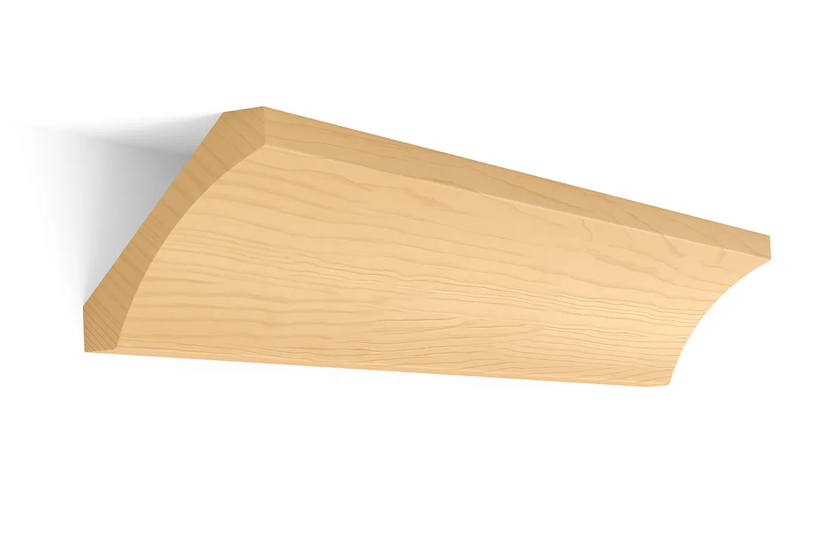 Cove crown, 4 inch, poplar