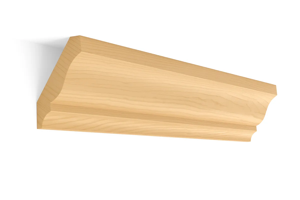 Colonial crown, 3 5/8 inch, poplar