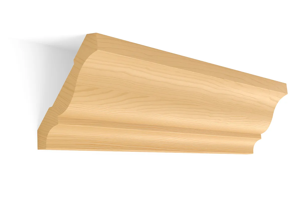 Colonial crown, 4 5/8 inch, poplar