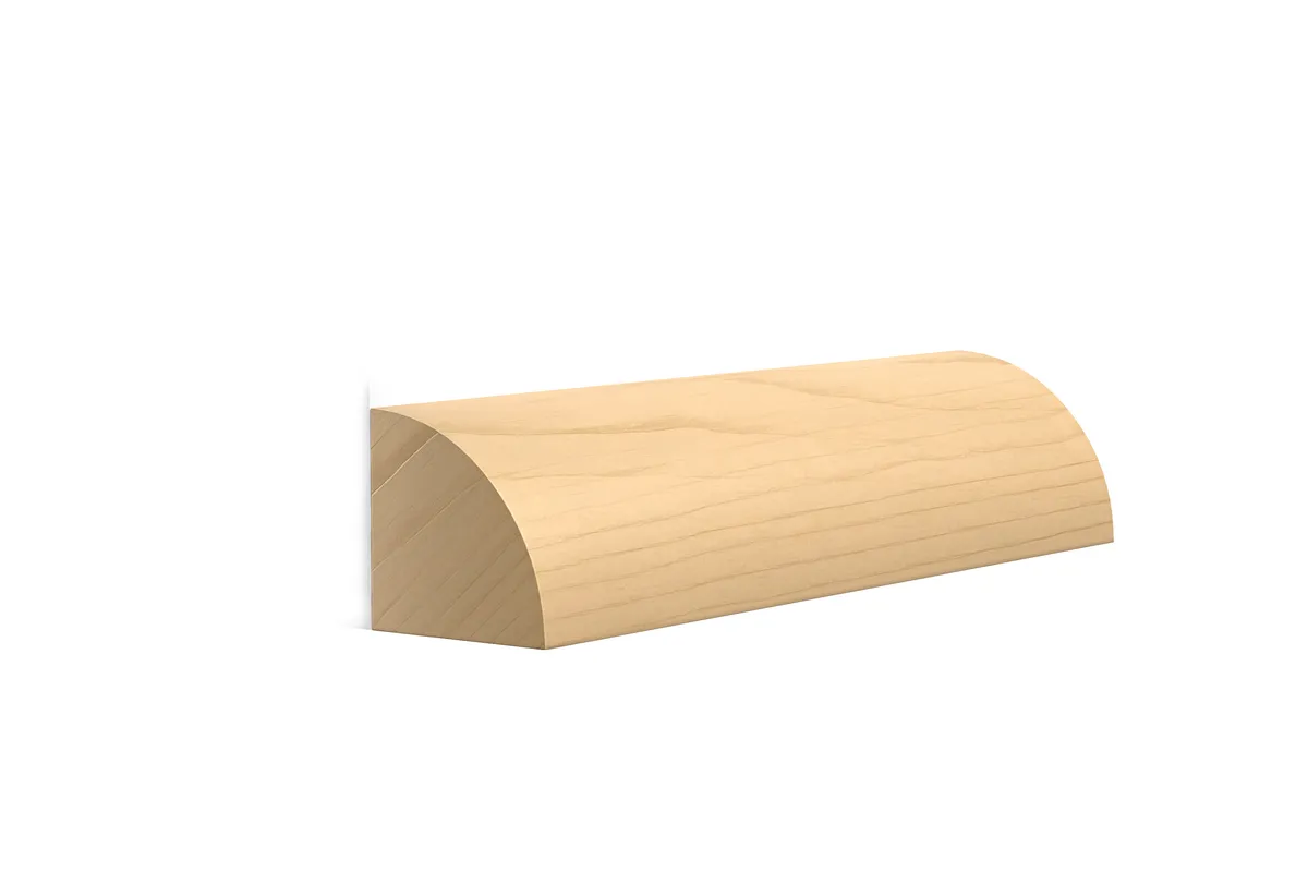 Quarter round shoe, poplar